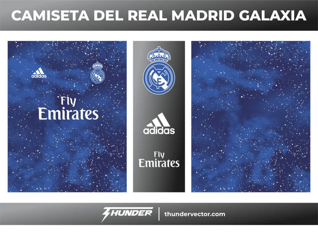 Camiseta del real madrid galaxia